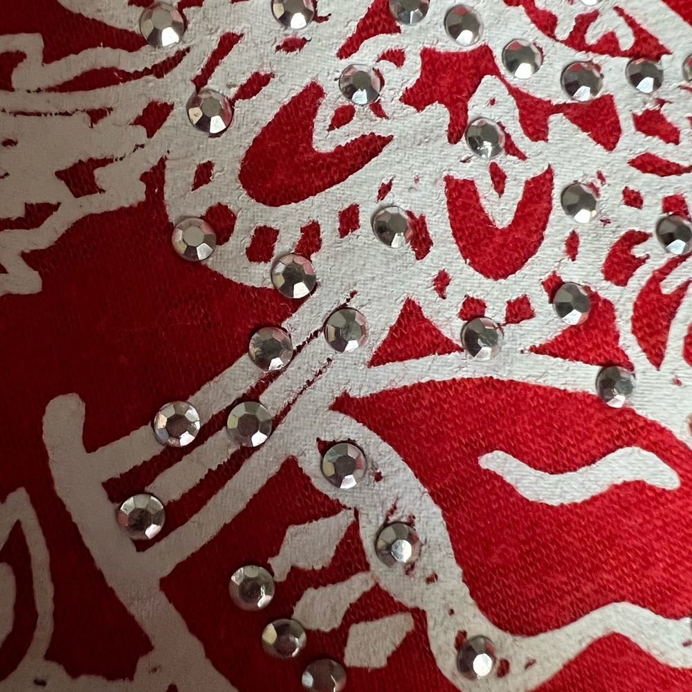 I-N-C Elephant red woman's shirt - Picture 4 of 8